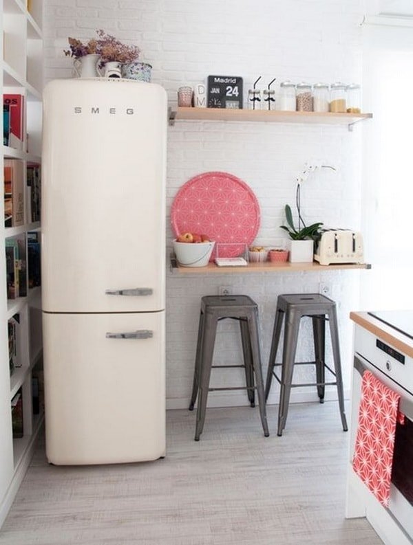 decoración estilo hipster frigo